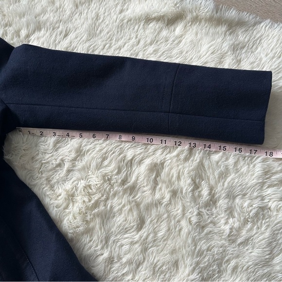 J. Crew Jacket The 2008 Andover Peacoat Italian Wool Gold Buttons Navy 6 - Picture 12 of 13